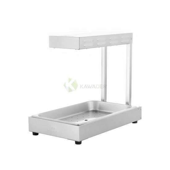 Stainless Steel Electric Chip Dump Food Warmer – 2 Quartz Lamp  From MAYFAIR