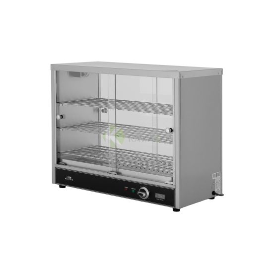 Heated Glass Display Cabinet 3 Shelves from Mayfair