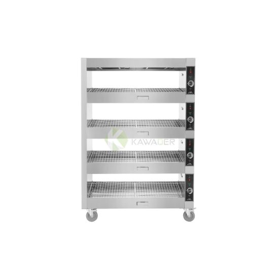 Stainless Steel Heated Showcase With 4 Decks – 120 From MAYFAIR