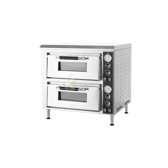 Electric Quartz Pizza Oven 2 Deck Stainless Steel – from Mayfair