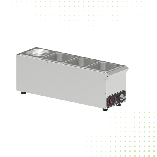 Stainless Steel Compact Warmer - 4 × 1/6 GN From MAYFAIR