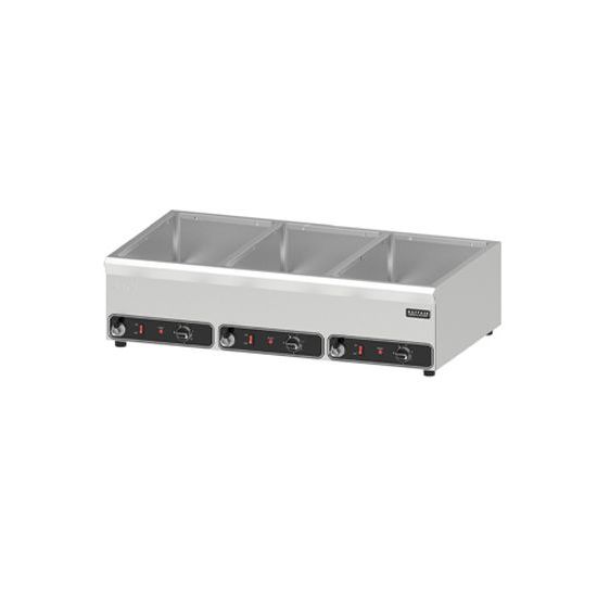 Triple Tanks Watered Heated Bain Marie With 10Cm Depth From MAYFAIR