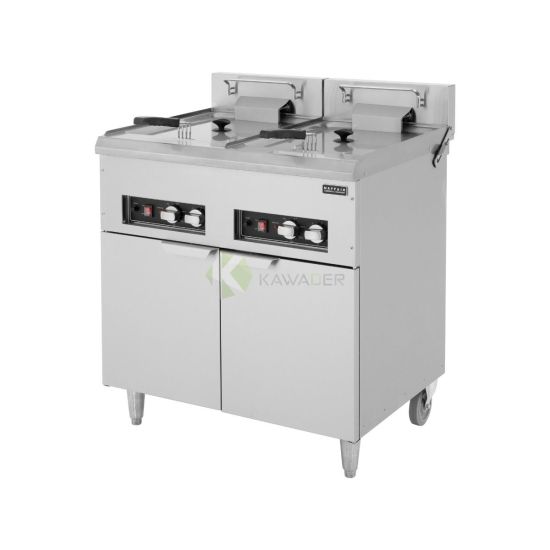 Stainless Steel Double Tank Electric Fryer – 16L Each From MAYFAIR