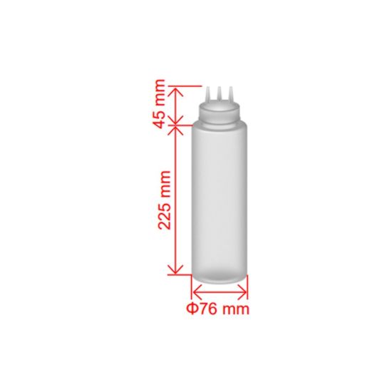 PP Food Grade Squeeze 23OZ Transparent Bottle From MAYFAIR