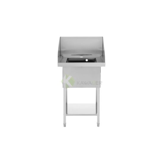 Stainless Steel Wall-Mounted Single Sink Table - 57 CM  From MAYFAIR