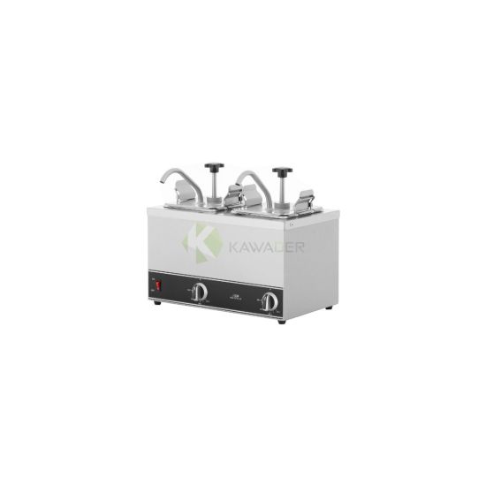 Double Hot Sauce Dispenser - From MAYFAIR - Silver