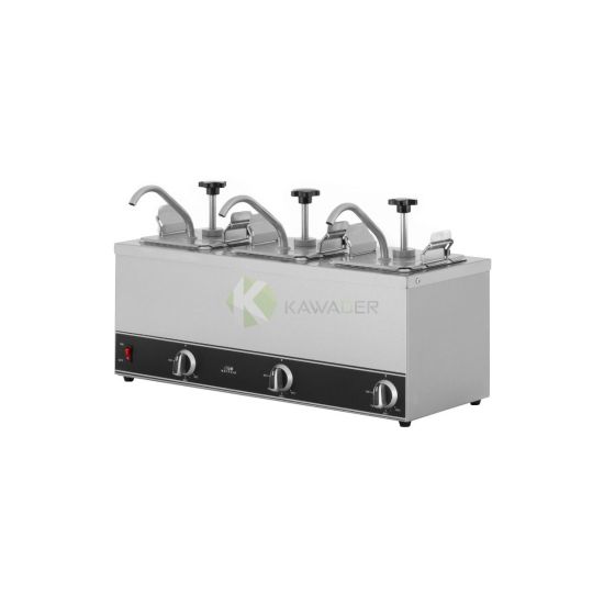 Stainless Steel Pump Hot Sauce Dispenser – Triple From MAYFAIR