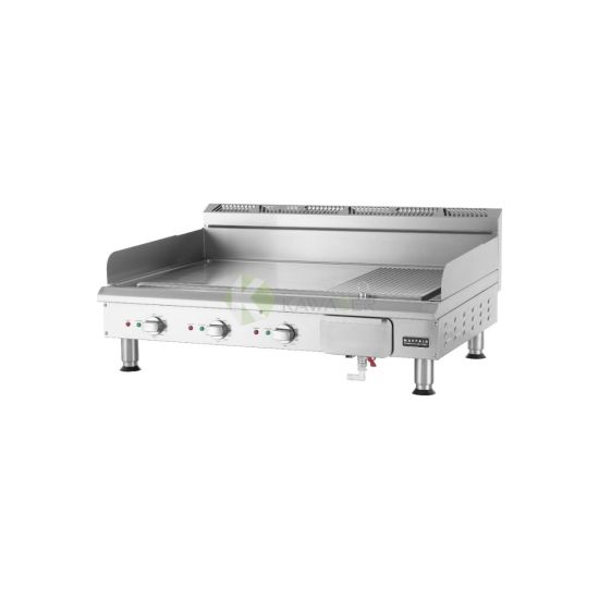 Pro Chrome 1/3 Ribbed 2/3 Flat Plated Heavy-Duty Griddle – 100CM From MAYFAIR