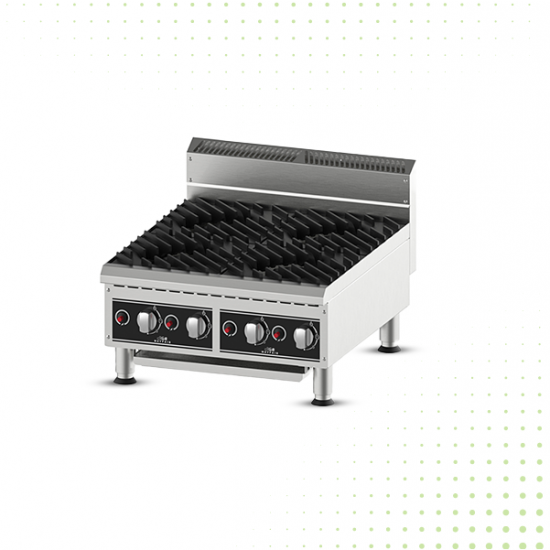 Stainless Steel Gas Griddle – 4 Burners From MAYFAIR