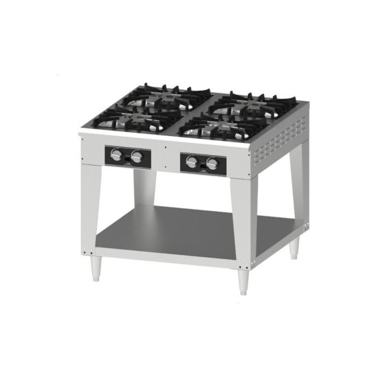 Stainless Steel Free Stand Stove & Flame Cooker - 4 Burners From MYAFAIR