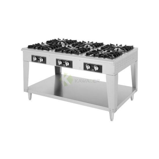 Stainless Steel Free Stand Stove & Flame Cooker - 6 Burners From MYAFAIR