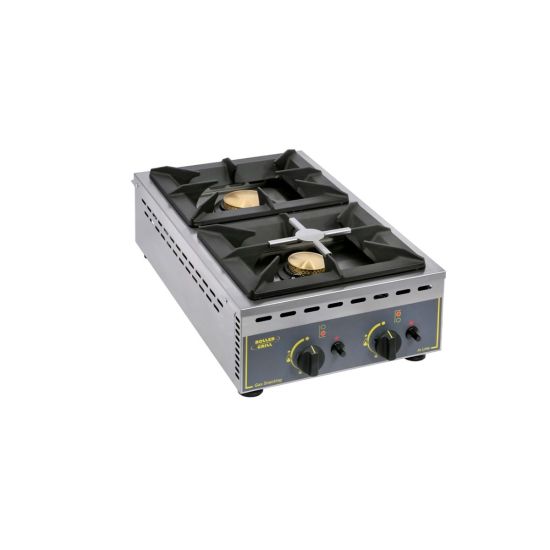 Countertop Gas Vertical Burners Stove – 2 Burners From ROLLER GRILL