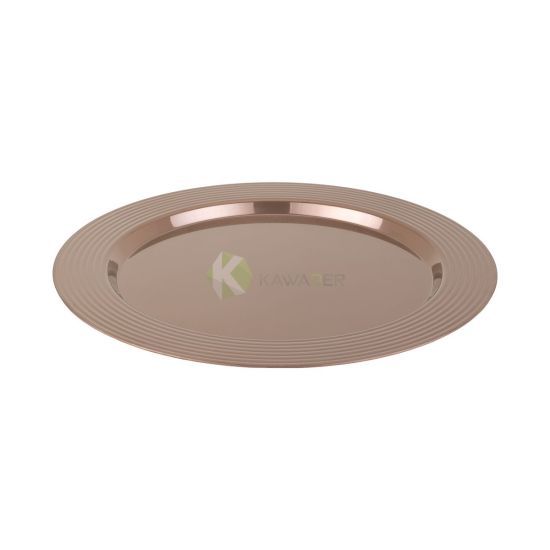 Rose Gold Oval Steak Serving Plate 41cm from Piokit