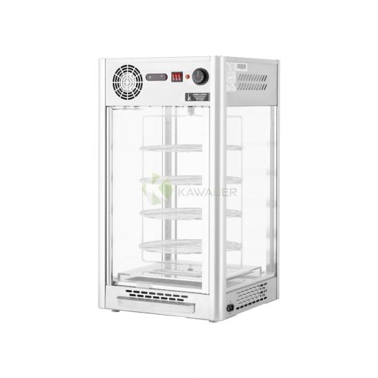 Food Display Showcase With 4 Shelves - 108LT From Piokit-Silver