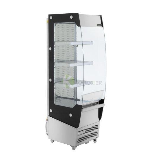 Stainless Steel Standing Refrigerated Display Case - 220 LT From PIOKIT - Black 