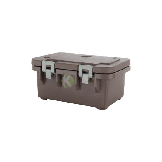Plastic Top-Loading Food Carrier - 26 LT From PIOKIT - Brown