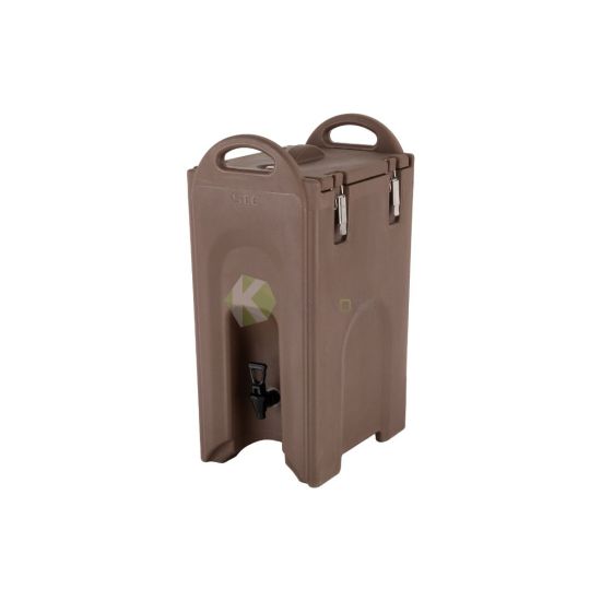 Plastic  Beverages Server With Faucet - 26 LT From PIOKIT - Brown
