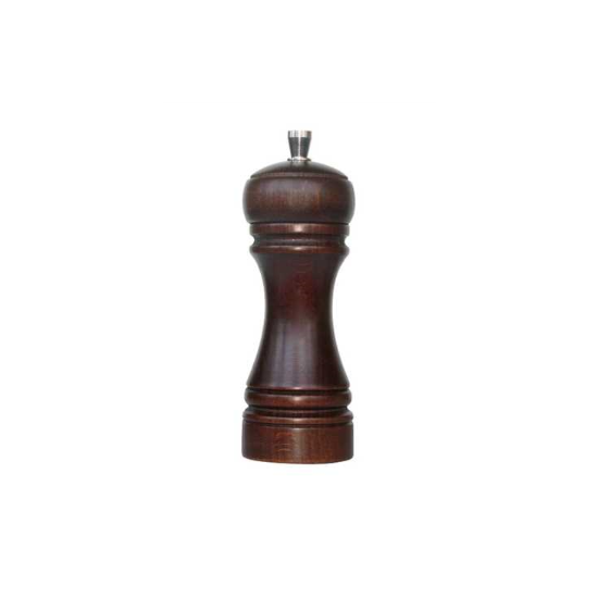 Dark Brown Hardened Pepper Mill - 14CM From Tellier