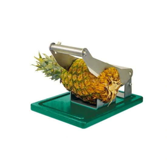 Stainless Steel Manual Pineapple Top And Tail Cutter From TELLIER - Green 
