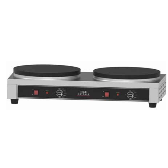 Double PRO crepe / griddle plate From MAYFAIR