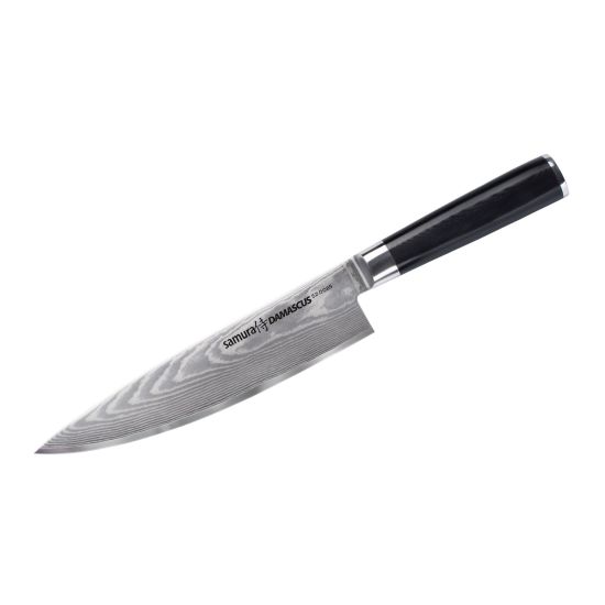 سكين الشيف سلسلة دمشقي 200 مم – أسود من سامورا