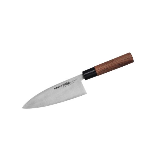 Samura OKINAWA Deba knife 170mm – Single-edged blade – Brown From SAMURA