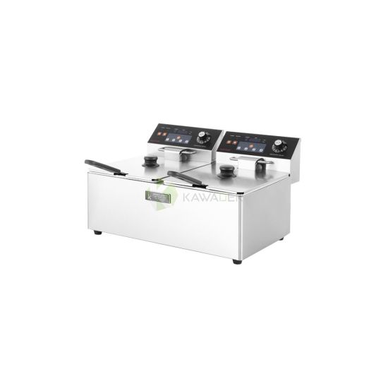Stainless Steel Electric Fryer Double Tank – 8 LT From PIOKIT