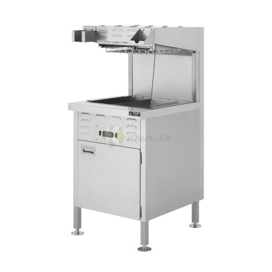Stainless Steel Chips Dump With Top/Bottom Food Heater From PIOKIT
