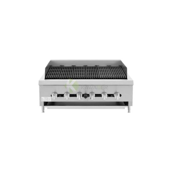 Stainless Steel Gas Charbroiler With Top Grates Plate  – 90 CM From PIOKIT