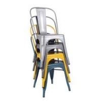 Steel Frame Dining Chair - Matt Black Color From PIOKIT