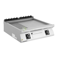 80cm Electric Smooth and Ribbed Griddle – 15kW from Mareno