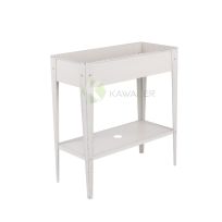  Heavy-Duty Aluminum Plant Trolley With Wheels – 86CM From PIOKIT - Retro White