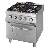 Gas Cooking Range With 4 Open Burners & Oven From OZTI