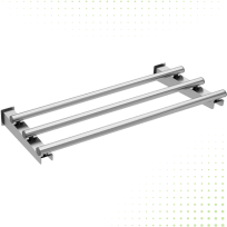 Tubular Tray Slide Shelf 120CM From TECNOSTEEL - Silve