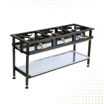 Table Straight Burners Gas - 3 Burners From PIOKIT