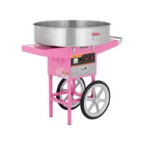 Candy Floss Machine With Stainless Steel Bowl And Cart From PIOKIT - Pink