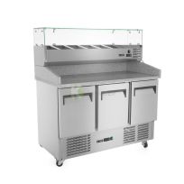 368L 3 Door Pizza Prep Refrigerator - from Piokit