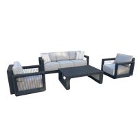 Aluminum Frame HA-1441-C3 Outdoor Set Of 4 Pieces From KAWADER FURNITURE