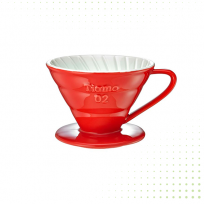 Coffee Drip Mug 2 Cups With Coffee Powder Spoon From TIAMO - Red