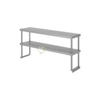 120cm Double Tier Stainless Steel Overshelf - from Piokit