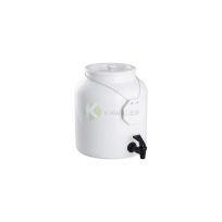 Hot & Cold Buffet Dispenser 10 L Porcelain  with Faucet -White color  From MAYFAIR