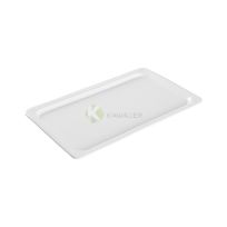 GN Pan 1/1 Rectangular Flat Porcelain Dish 2.5 cm From MAYFAIR