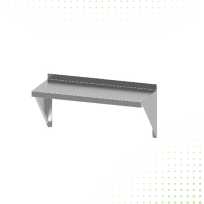 Stainless Steel Wall Mounted Shelf - 120 CM  From MAYFAIR