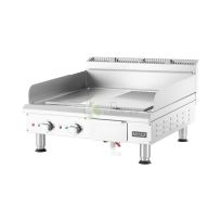 Pro Chrome Plated Heavy Duty Flat & Ribbed Griddle – 69CM From MAYFAIR