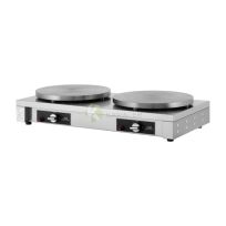 Stainless Steel Gas Square Crepe Maker – 2 Cast Iron Plat From MAYFAIR