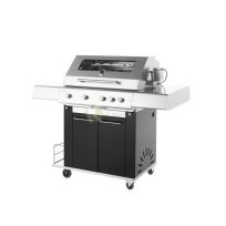 Wheeled Gas BBQ Grill With 5 Burners & Drain Grill V – 147CM From PIANETA