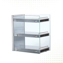 Crockery Display Warmer with Tempered Glass – 40LT From PIOKIT
