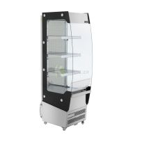 Stainless Steel Standing Refrigerated Display Case - 220 LT From PIOKIT - Black 