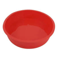 Round Dinner Platter - Red Color From PIOKIT