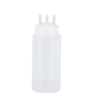 Sauces Squeeze Bottle (3 Spouts) – White Color From PIOKIT